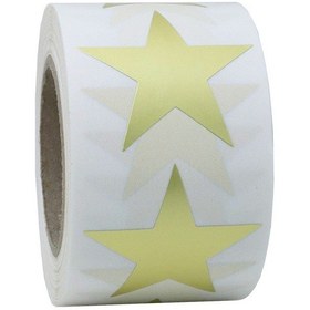 Resim 1 Rulo Beş Yıldızlı Çıkartma Teşekkür Ederim Çıkartmaları Altın Çok Renkli 