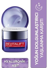 Resim L'Oreal Paris Revitalift Filler Yoğun Dolgunlaştırıcı Gece Kremi 50 ML + Gündüz Kremi 50 ML 