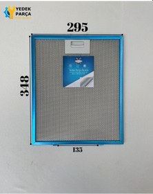 Resim Neff: D86e21n1gb 295x350 Mm Aspiratör & Davlumbaz Tel Yağ Filtresi Model: 00703537 29,5x35 Cm 