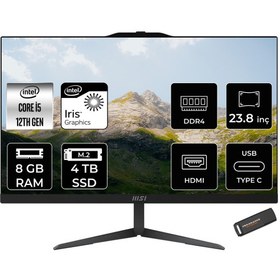 Resim Msı Modern AM242 Intel Core I5 1235U 8gb 4tb SSD 23.8" Fhd 