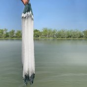 Resim 1 Adet Dayanıklı Naylon Balık Ağı Yeşil Vurgularla - Yüksek Mukavemetli PA Malzeme, Sazan ve Kedi Balığı Yakalamak İçin İnce Ağ, Balıkçılar için İdeal Babalar Günü Hediyesi 