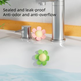 Resim 1/3 adet Silikon Lavabo Doldurma Deliği Tıpa, Çiçek Şekilli Doldurma Tıpa, Dayanıklı ve Kolay Kurulum, Mutfak ve Banyo Lavaboları için Uygun, Lavabo - Su Doldurma ve Tıkanıklık Önler 
