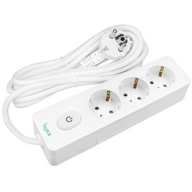 Resim Üçlü Anahtarlı Topraklı Priz, 3m, Çocuk Korumalı 1 