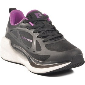 Resim Pierre Cardin Siyah Beyaz Fileli Bağcıklı Kadın Spor Ayakkabı Çok Renkli 