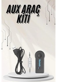 Resim Nm-store Yeni Nesil Bluetooth Aux Araç Kiti Siyah Tv Tablet Telefon Araç Araba 