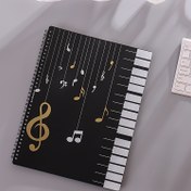Resim 1 Adet Şeffaf Çok Katmanlı Müzik Nota Düzenleyici - 20 A4 Boyutu, 40 Sayfaya Kadar Tutabilir - Piyano ve Enstrüman Aksesuarları İçin İdeal 