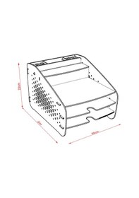 Resim Design Otto Fx Medium Hexa - 6 Renk Evrak Rafı Masaüstü Organizer Ceviz 