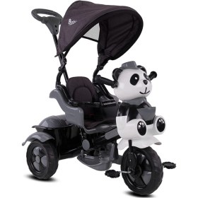 Resim Toys 127 Panda Üç Tekerlekli Tenteli Ebeveyn Kontrollü Bisiklet Çocuk Bisikleti 