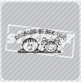 Resim Sticker Works Arabada Bebek Var Sticker 