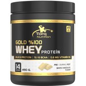 Resim TORQ NUTRİTİON Gold %100 Whey Protein Beyaz Çikolatalı 490g 