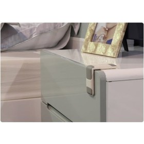 Resim Çift Emniyetli Çekmece Kilidi-Gri 