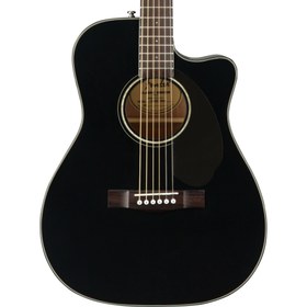 Resim Fender CC-60SCE Concert Elektro Akustik Gitar - Black / Walnut 