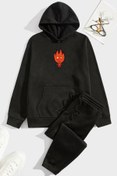 Resim uyguntarz Unisex Ateş Avatar Baskılı Eşofman Takımı 