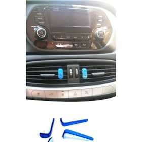 Resim Meys Araba Klips Koku, Havalandırma Klima Vent Klips 1 Paket 4 Klips Zafira (Mavi) 