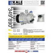 Resim KALE 349890 KLİMA KOMPRESÖRÜ A3 1.6 TDI-1.9 TDI-2.0 TFSI (03-12) 