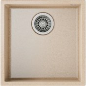 Resim Teka SQUARE 40.40 TG AVENA BEIGE Tezgahaltı Granit Eviye Bej 40 cm 115230027 