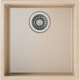 Resim Teka SQUARE 40.40 TG AVENA BEIGE Tezgahaltı Granit Eviye Bej 40 cm 115230027 