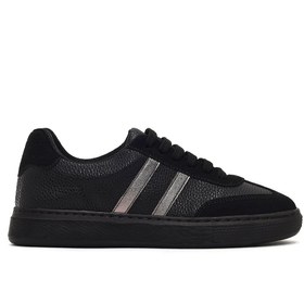 Resim Derimod Kadın Siyah Bağcıklı Kalın Tabanlı Sneaker 25AFE145414 