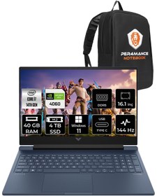 Resim Victus 16 i7 14700HX 40GB 4TB SSD RTX4060/8GB 144HZ 16.1'' FHD FDOS 9J205EA & PER4 Çanta HP