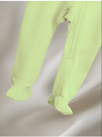 Resim Unisex Bebek Çocuk Uzun Kollu Patikli Fermuarlı Uyku Tulumu 