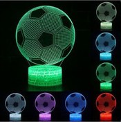 Resim Metabagua Futbol Futbol Topu 3d Illusion Görsel Nightlight Resepsiyon Masa Lambası Odası Dekor Yı9ap9 Şeffaf 