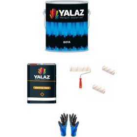 Resim Boncuk Mavi Boya (2,5 kg) + Tiner (1 lt) + Rulo + Rulo Ucu (2 ade 