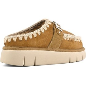 Resim Terlik/ Panduf Ev Kadın Mu.fw531001a Cog Mou Bounce Clog Metal Logo Cognac Cognac Camel 