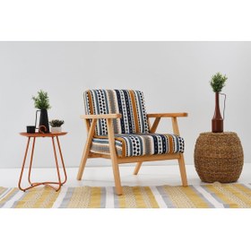 Resim Koalusa İskandinav Berjer Mavi Desen 