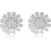 Resim Brevityhav 2x Eğim Ölçer Açı Yuvarlak Şekil Bıçak Bulucu Bıçak 15-120° Ölçme Için (Yurt Dışından) 