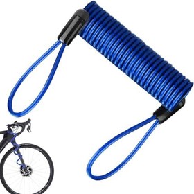 Resim Kask Kilit Kablosu | Hırsızlığa Karşı Koruma İçin Disk Kilit Kablosu,Güvenlik Çelik Tel Yay Hatırlatma Halatı Scooter Motosiklet Motosiklet Araç Bagaj Kaskları Kilidi 