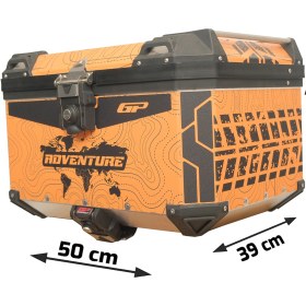 Resim Gp Kompozit Dsn03 Universal 45 Lt Desenli Alüminyum Motosiklet Çantası 
