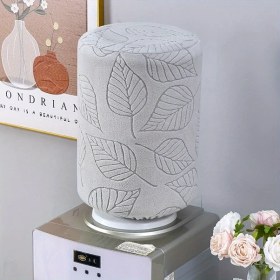 Resim Dashanshop Açık Gri Dayanıklı Yüksek Esnek Su Damacana Kılıfı - 5 Galonlu Kova İçin Çiçek Desenli Toz Korumalı 