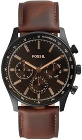 Resim Fossil Klasik Deri Kayışlı Analog Kol Saati, 44mm, BQ2457, Kahverengi, Erkek 