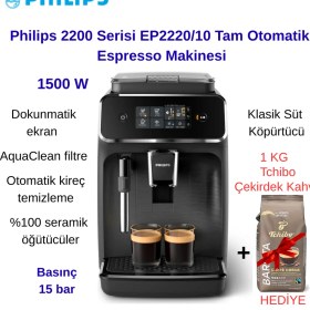 Resim Philips Lattego 2200 Serisi Lattego EP2220/10 Tam Otomatik Espresso Makinesi+Çekirdekkahve Hediye 