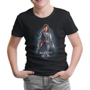 Resim Assassin's Creed Unity - Elise Siyah Çocuk Tshirt 