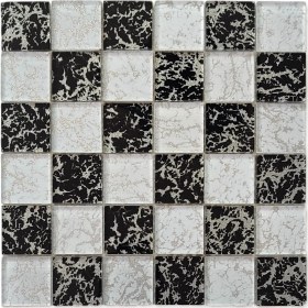 Resim MozaiKristaL Mutfak Tezgah Arası ve İç Dekorasyon İçin Kristal Cam Mozaik. Cam Ölçüsü: 48X48X6 Mm. File Ölçüsü: 30X30 cm. ( 1 Koli = 1 m2 fiyatıdır. ) 