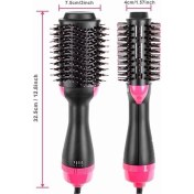 Resim Siyah Saç Şekillendirici ve Düzleştirici Fön Tarağı Nanopro 