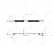 Resim SVAC 760115 Ön Sağ/Sol Fren Hortumu Verso 01-07 