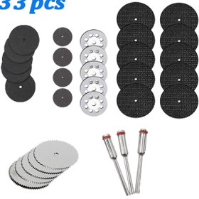 Resim Depolife Gravür Makine için 33lü Disk Disk Seti Taşlama Kesme Zımparalama Elmaslı Disk Metal Plastik Ahşap 