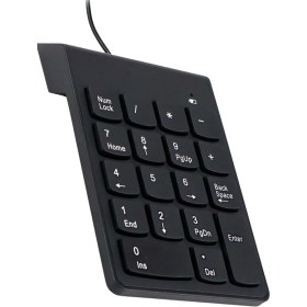 Resim Techno Station Numeric Keypad-Numpad-Usb Kablolu Keypad 18 Tuş Numped Keyped Yan Tuş Klavye 