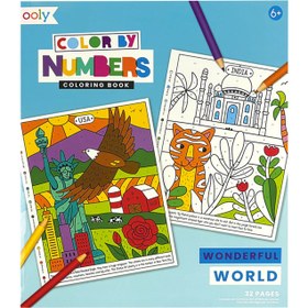 Resim Ooly Color By Numbers Sayılarla Boyama Kitabı - Wonderful World 