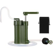 Resim Butu Su Filtresi Pompa Seti Taşınabilir Su Arıtma Acil Açık Su Filtrasyon Sistemi Yürüyüş Hayatta Kalma Dişli 