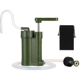 Resim Butu Su Filtresi Pompa Seti Taşınabilir Su Arıtma Acil Açık Su Filtrasyon Sistemi Yürüyüş Hayatta Kalma Dişli 