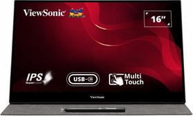 Resim ViewSonic TD1655 15.6 inç 60Hz 7ms (Mini HDMI+Type-C) Full HD Dokunmatik Taşınabilir Monitör 