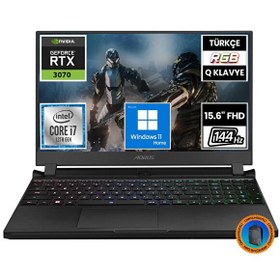 Resim Gigabyte Aorus 5 SE4-73TR213SH02 i7 12700H 15.6" 16 GB RAM 512 GB SSD+1 TB SSD RTX 3070 W11H Gaming Laptop-CNT003 Çanta Gigabyte