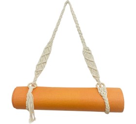 Resim Xin Yue Zhang Ξ Ny Ue Zhang Yoga Mat Taşıma Askısı El Yapımı Boho Tığ Makrome Yoga Mat Egzersiz Fitness Için Ayarlanabilir Omuz Askısı (Yurt Dışından) 