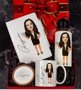 Resim Ejoya Kişiye Özel Karikatür Tasarım Hediye Paketi 96708 