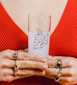 Resim Başımda Tacım Klasik Rakı Kadehi 