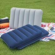 Resim 3 Parça Yetişkin Şişme Kamp Yastığı Seti - 46.99cm x 30.48cm Hızlı Kuruyan PVC Kare Tasarım, Sırt Çantası ve Hava Seyahati için Uygun Kompakt Dış Mekan Minder 