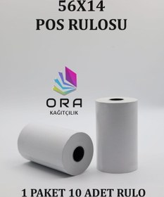 Resim Store 56x14 100 Adet Termal Pos Kağıdı - Pos Rulosu - Yazarkasa Pos Kağıdı 